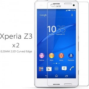 Screenprotector Glas Folie Tempered Glass voor Sony Xperia Z3 2 stuks