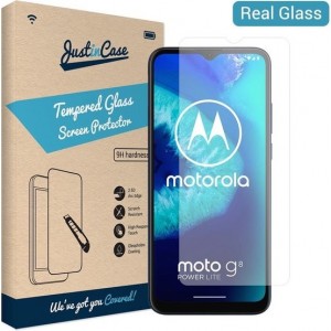 Just in Case Tempered Glass Motorola Moto G8 Power Lite Protector - Arc Edges