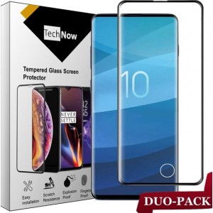 Samsung Galaxy S10 Plus Screen Protector - Volledig Beeld Bedekt - 2 Stuks - TechNow