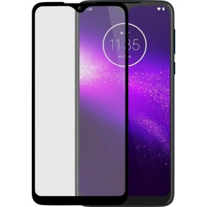 Azuri Tempered Glass flat RINOX ARMOR - zwart frame  - Motorola One Macro