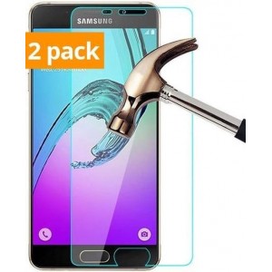 Sterke Tempered Gehard Glazen Glass Screenprotector Galaxy A3 2016 (2 pack)