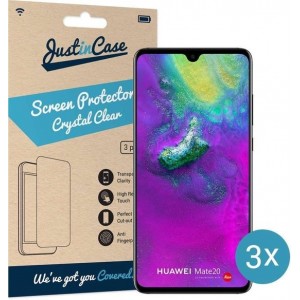 Just in Case Screen Protector Huawei Mate 20 - Crystal Clear - 3 stuks