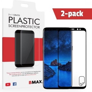 2-pack BMAX Samsung Galaxy S9 Screenprotector | Full Cover Beschermfolie | Ultra Clear PET | Onzichtbaar Display Folie