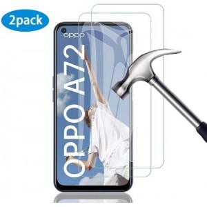 OPPO A72 Screenprotector 2X - Tempered Glass -  Anti Shock screen protector - 2PACK voordeelpack - Epicmobile