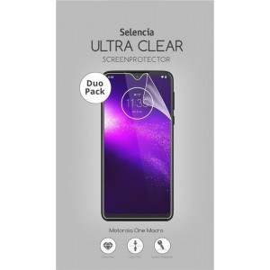 Selencia Duo Pack Ultra Clear Screenprotector voor de Motorola One Macro