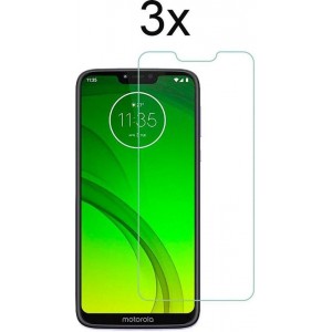 Motorola G7 Play Screenprotector Glas - Motorola Moto G7 Play Screen Protector - 3x Tempered Glass Screen Protector