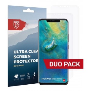 Rosso Huawei Mate 20 Pro Ultra Clear Screen Protector Duo Pack