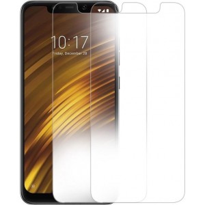 MMOBIEL 2 Stuks Xiaomi Pocophone F1 Glazen Screenprotector Tempered Gehard Glas 2.5D 9H (0.26mm) Incl. Cleaning Set