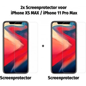 2x iPhone XS MAX / iPhone 11 PRO MAX Bescherm Glas Screen Protector