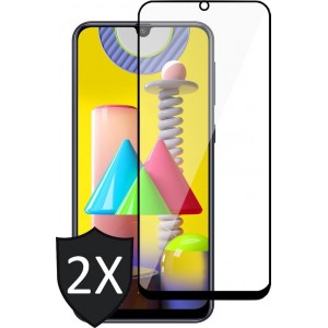 Samsung M31 Screenprotector - Samsung Galaxy M31 Screenprotector - Full Screen Protector Glas - 2 Stuks