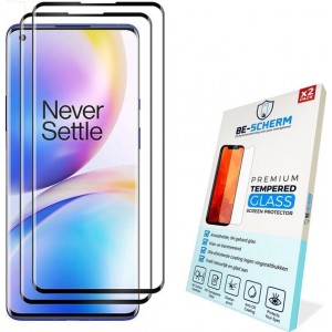 BE-SCHERM OnePlus 8 Pro Screenprotector Glas (2x) - Full Cover - Tempered Glass