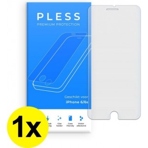 1x Screenprotector iPhone 6 en iPhone 6s - Beschermglas Tempered Glass Cover - Pless®