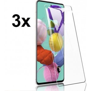 4mobilez set 3x screenprotectors samsung A51 - 2.5D - case friendly