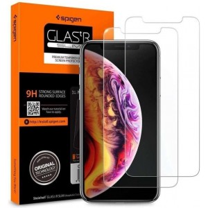 Spigen Dual Pack Glas tR Slim Apple iPhone Xs Max Tempered Glass - 065GL25108