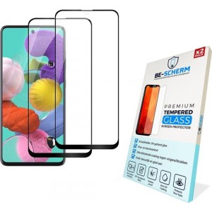 Samsung Galaxy A71 Screenprotector Glas - Case Friendly - 2x