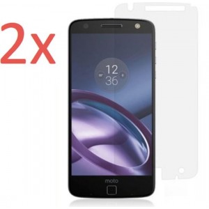 2 Stuks Motorola Moto Z - Tempered Glass Screenprotector Transparant 2.5D 9H (Gehard Glas Screen Protector) - (0.3mm) (Duo Pack)