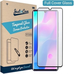 Just in Case Full Cover Tempered Glass Xiaomi Mi Note 10 Lite Protector - Black