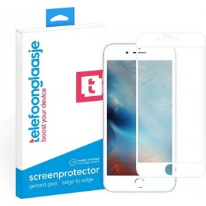 iPhone 6s screenprotector gehard glas Edge to Edge – wit