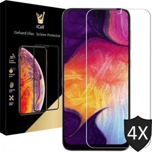 Samsung A50 Screenprotector - Samsung Galaxy A50 Screenprotector - Screen Protector Glas - 4 Stuks