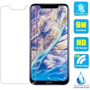 2 Stuks Screenprotector Tempered Glass Glazen Gehard Screen Protector 2.5D 9H (0.3mm) - Nokia 7.1