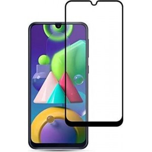 2 Pack Samsung Galaxy M21 Screenprotector Glazen Gehard  Full Cover Volledig Beeld Tempered Glass