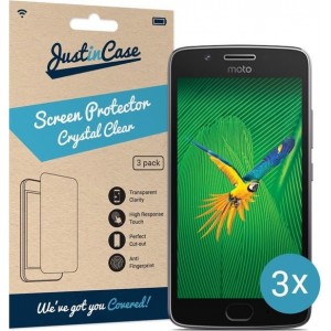 Just in Case Screen Protector Motorola Moto G5 - Crystal Clear - 3 stuks