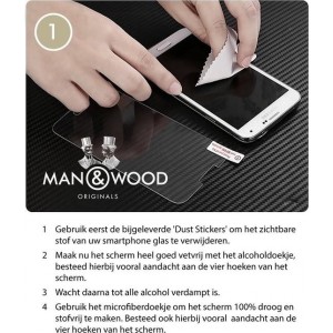 Man & Wood Screenprotector / Schermbescherming ECHT GEHARD GLAS (Tempered Glass) - iPhone 6