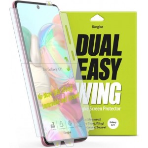 Ringke Dual Easy Wing Screenprotector Duo Pack voor de Samsung Galaxy A71