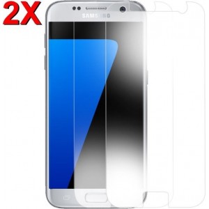 MMOBIEL 2 Stuks Samsung Galaxy S7 Glazen Screenprotector Tempered Gehard Glas 2.5D 9H (0.26mm) - inclusief Cleaning Set