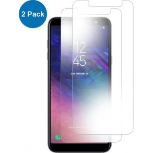 MMOBIEL 2 Stuks Samsung Galaxy A6 Glazen Screenprotector Tempered Gehard Glas 2.5D 9H (0.26mm) - inclusief Cleaning Set
