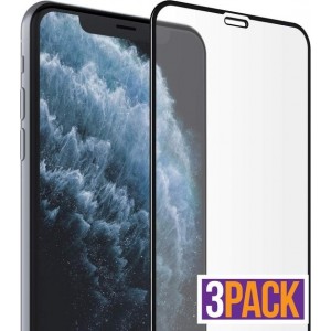 3 Stuks Screenprotector Full Tempered Glass Glazen Gehard Screen Protector 2.5D 9H (0.3mm) - iPhone X / XS