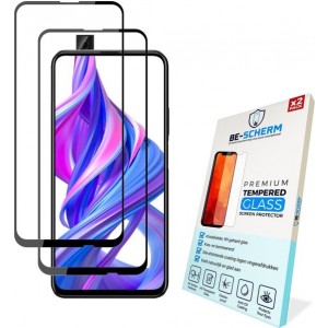 BE-SCHERM Honor 9X Screenprotector Glas (2x) - Tempered Glass - Case Friendly