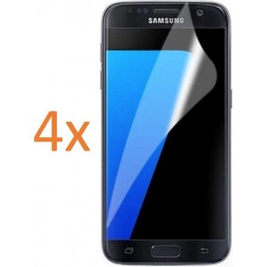 4x Screenprotector voor Samsung Galaxy S7 - Glas PET Folie Screen protector Transparant 0.2mm 9H (Full Screen Protector)