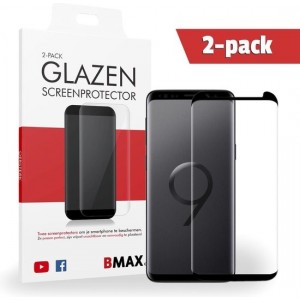 2-pack BMAX Samsung Galaxy S9 Plus Glazen Screenprotector geschikt voor telefoonhoesje | Beschermglas | Tempered Glass