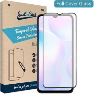 Just in Case Full Cover Tempered Glass Xiaomi Redmi 9A Protector - Black