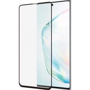 Azuri Curved Tempered Glass RINOX ARMOR - black frame - Samsung Note 10 Plus