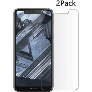 Ntech 2Pack Nokia 5.1 Plus Screenprotector Tempered Glass