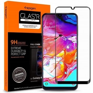 Spigen Full Cover Glass Samsung Galaxy A70 Protector - 620GL26384 - Zwart