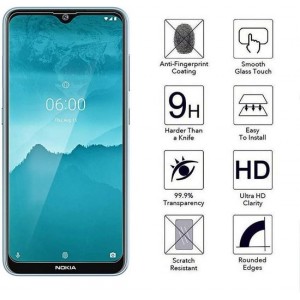 Epicmobile - Nokia 7.2 / Nokia 6.2 Screenprotector - Tempered Glass - 9H Anti burst - Gehard Glas