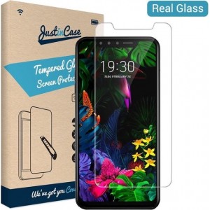 Just in Case Tempered Glass LG G8s ThinQ Protector - Arc Edges