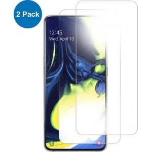 MMOBIEL 2 Stuks Samsung Galaxy A80 / A805 Glazen Screenprotector Tempered Gehard Glas 2.5D 9H (0.26mm) - inclusief Cleaning Set