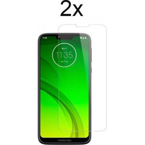 Motorola G7 Power Screenprotector Glas - Motorola Moto G7 Power Screen Protector - 2x Tempered Glass Screen Protector