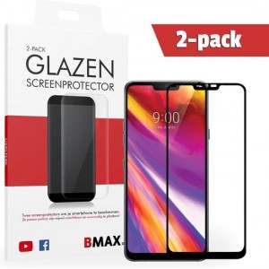 2-pack BMAX LG G7 ThinQ Screenprotector Full Cover Glas | Dekt het volledige scherm! | Beschermglas | Tempered Glass