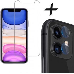 iPhone 11 Screenprotector Glas - Screenprotector + Camera Protector