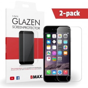 2-pack BMAX Glazen Screenprotector iPhone 6 / 6s / Beschermglas / Tempered Glass / Glasplaatje