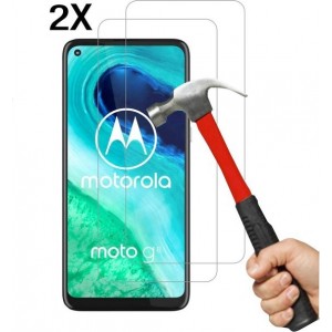 Moto G8 Screenprotector 2X - Tempered Glass -  Anti Shock screen protector - 2PACK voordeelpack - Epicmobile