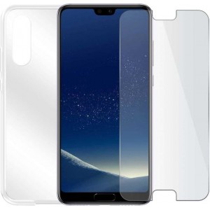 Huawei P20 - Beschermingsset - Screenprotector met siliconen hoes