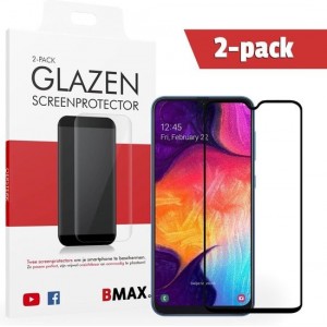 2-pack BMAX Samsung Galaxy A50 Screenprotector Full Cover Glas | Beschermglas | Tempered Glass