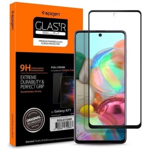 Spigen Screenprotector Full Cover Glass Samsung Galaxy A71 - Zwart