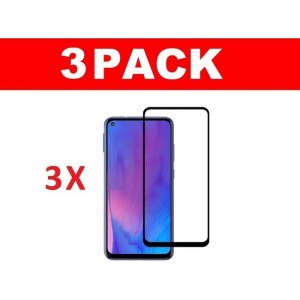 3x Samsung Galaxy M51 glas screenprotector tempered glass (Full Cover)